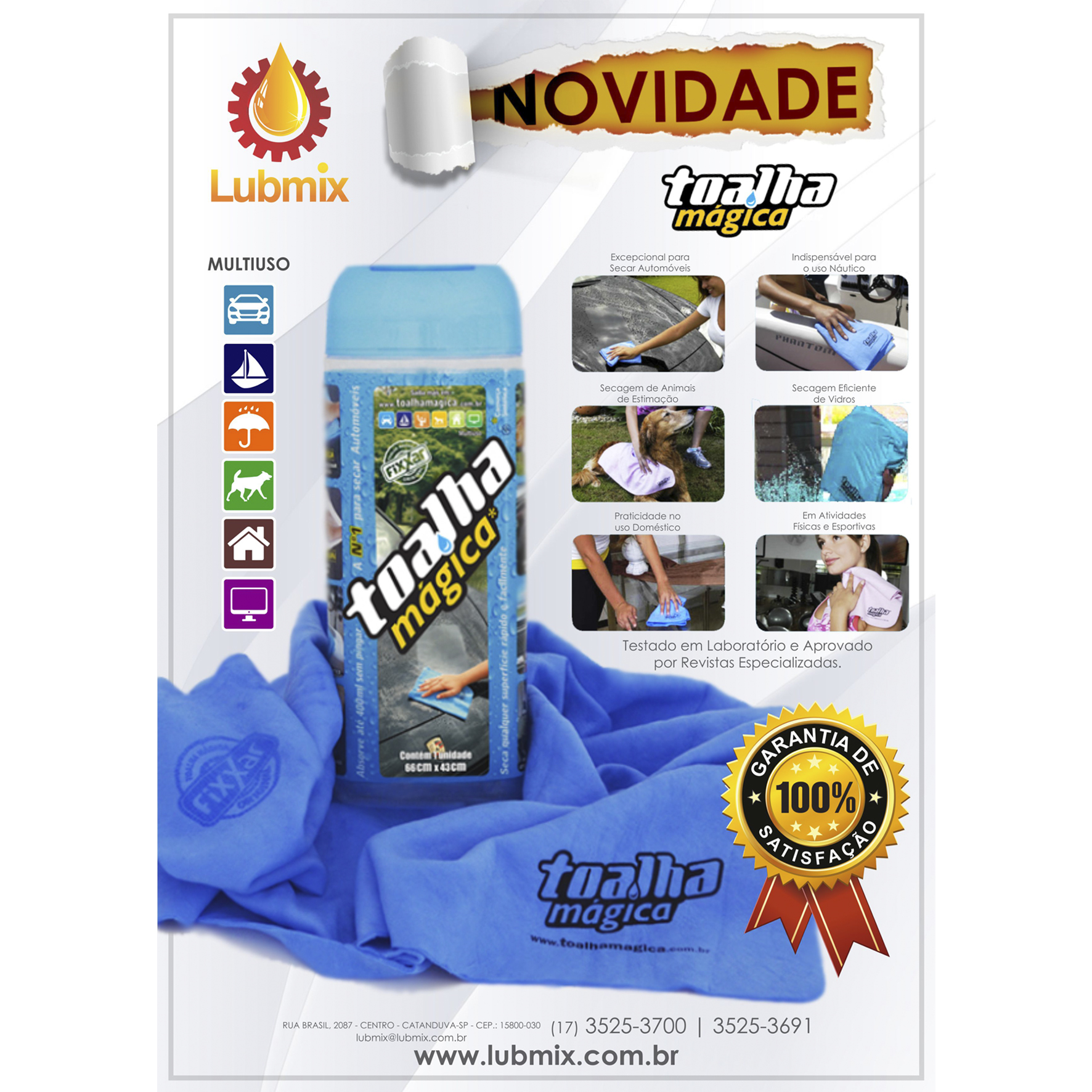 Toalha Mágica Multiuso MIX-TOALHA - Imagem 3