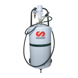 Propulsora Pneumática para Graxa Samoa MLP-9035 com Carrinho e Reservatório de 50 Kg 600GPM