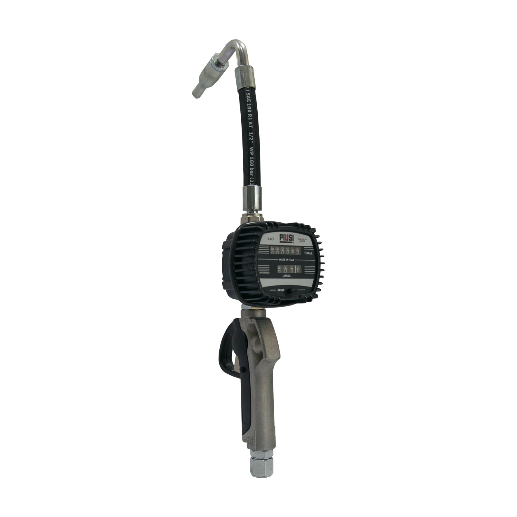 Medidor Mecânico com Gatilho para Óleo Lubrificante Piusi MIX-KF1 Ø 1/2 Pol. 30L/min - Imagem 6