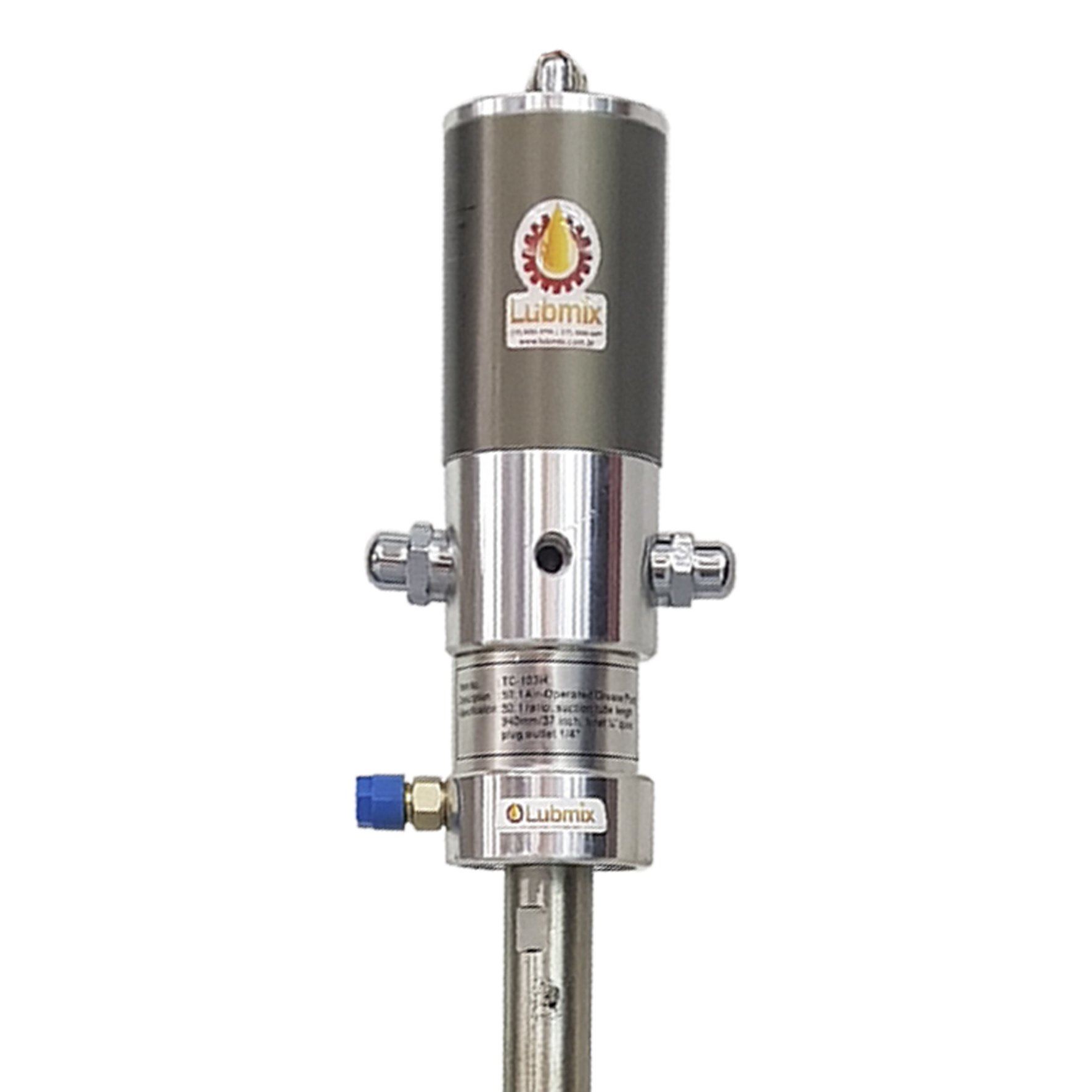 Propulsora Pneumática para Graxa Lubmix MIX-P200 Adaptável a Tambor de 200 KG - Imagem 2