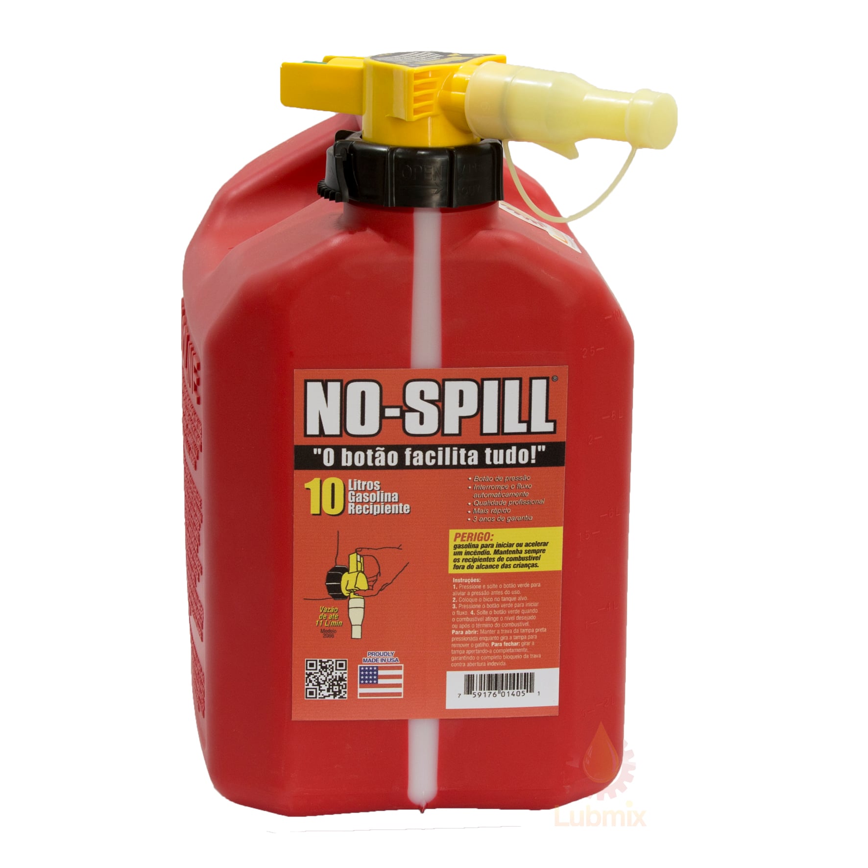 Unidade de Abastecimento Manual para Transferência de Gasolina No-Spill 2066 10 Litros