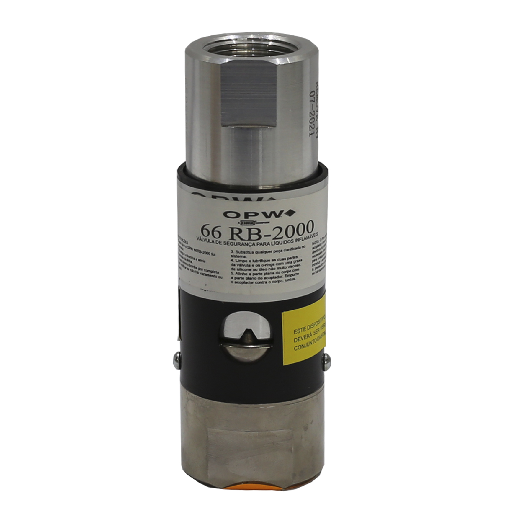 Válvula Breakaway Reconectável para Diesel Gasolina Querosene Etanol OPW MIX-66-RB Entrada Macho e Fêmea 1 Pol NPT - Imagem 2