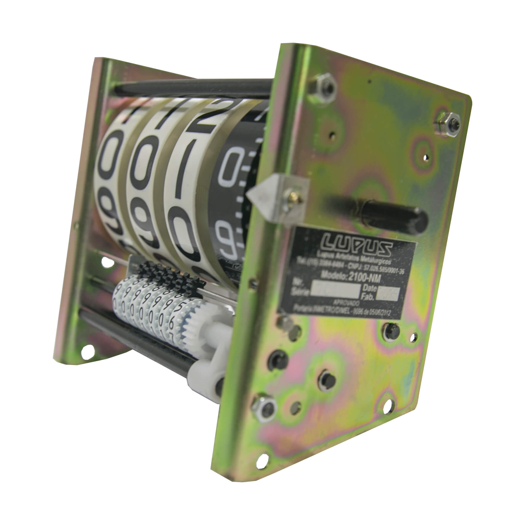 Numerador com 04 Dígitos para Diesel Lubmix MIX-N64D em Aço Galvanizado - Imagem 3