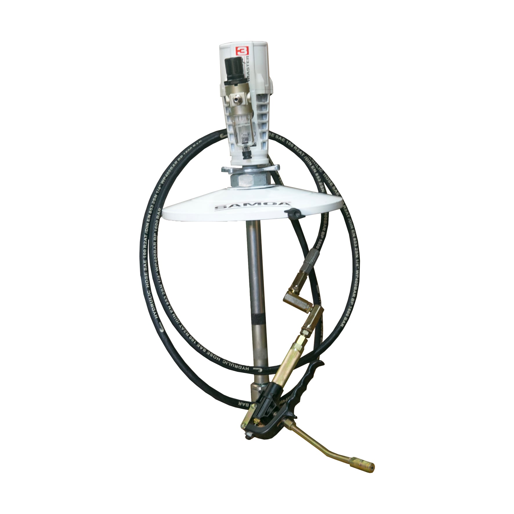 Propulsora Pneumática para Graxa Samoa MLP-9034 com Carrinho Adaptável a Reservatório de 20 Kg 600GPM - Imagem 4
