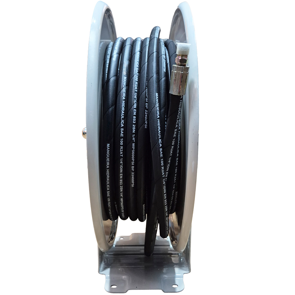 Carretel Automático para Graxa e Ar Comprimido Lubmix MIX-1246015M com 15MT Mangueira Ø 1/4 Pol - Imagem 3