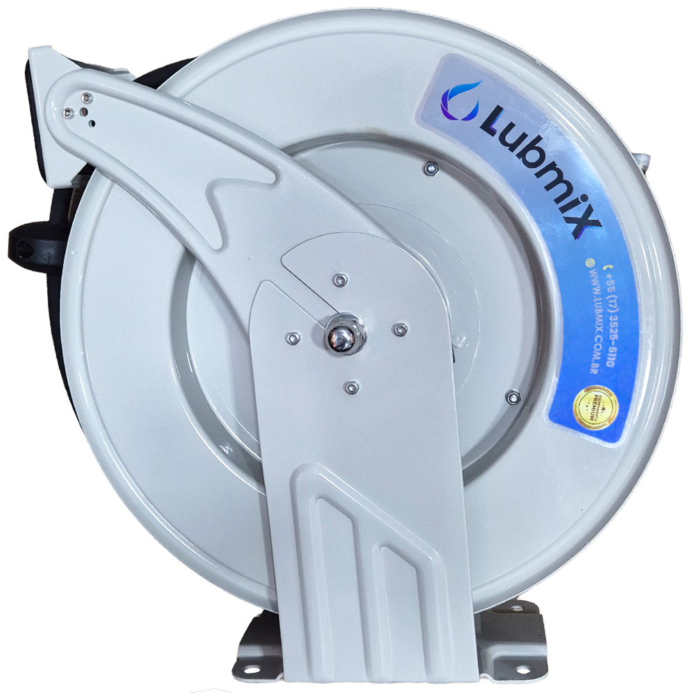 Carretel Automático para Graxa e Ar Comprimido Lubmix MIX-1246015M com 15MT Mangueira Ø 1/4 Pol - Imagem 2