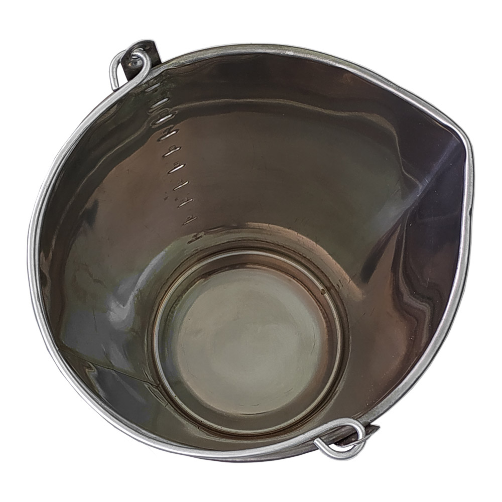 Balde Graduado INOX com Bico e Alça Lubmix MIX-BG10B Capacidade 10 Litros - Imagem 6