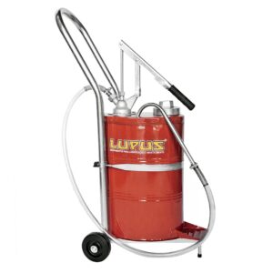 Bomba Manual para Óleo Lubrificante Lupus MLP-9005-C Óleo Cambio com Carrinho Capacidade de 18 Litros