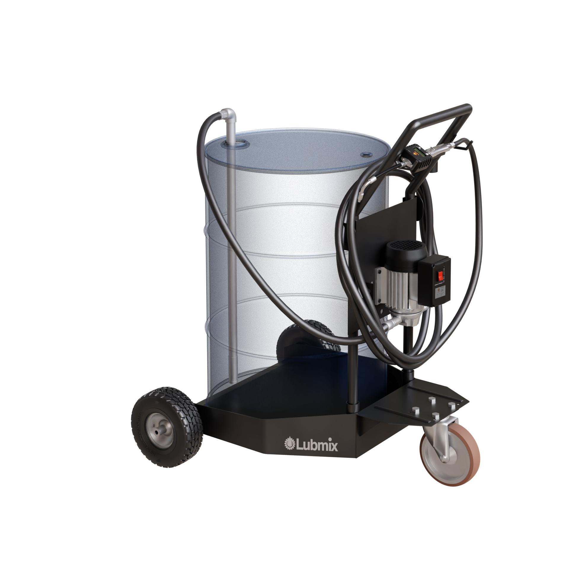 Unidade Móvel Elétrica com Medidor Digital para Óleo Lubrificante Lubmix MIX-9122-MD 10 mts de Mangueira Ø 1/2 Pol 25 L/min - Imagem 4