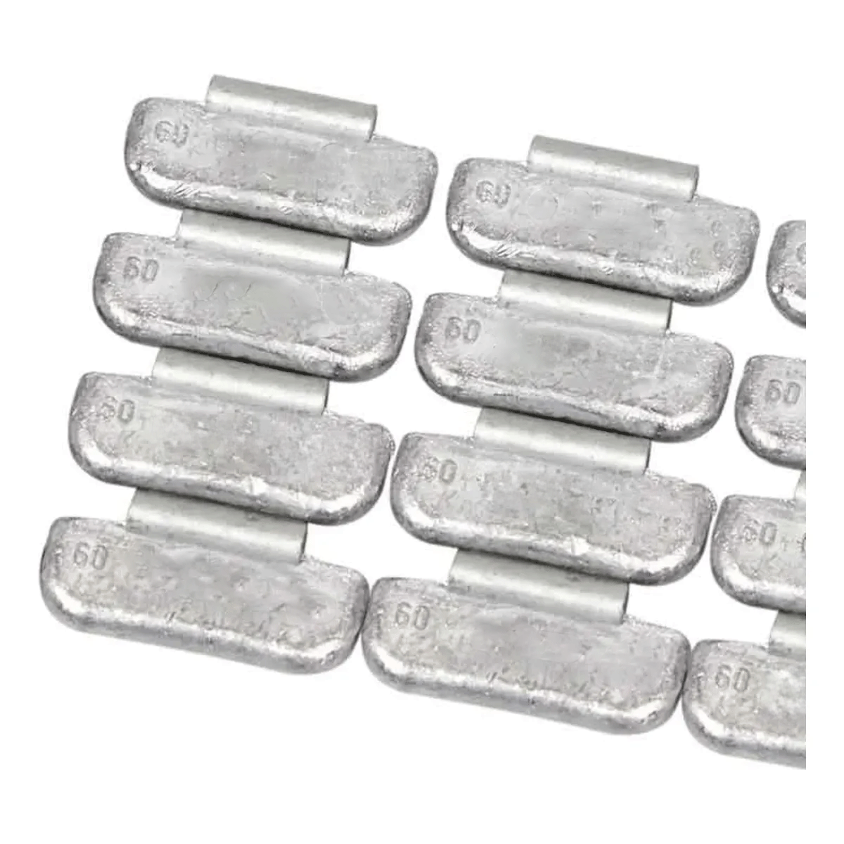 Contrapeso de Chumbo 60g para Rodas de Liga Leve de Caminhão – 1 Pacote com 25 Unidades MIX-00008 - Imagem 2