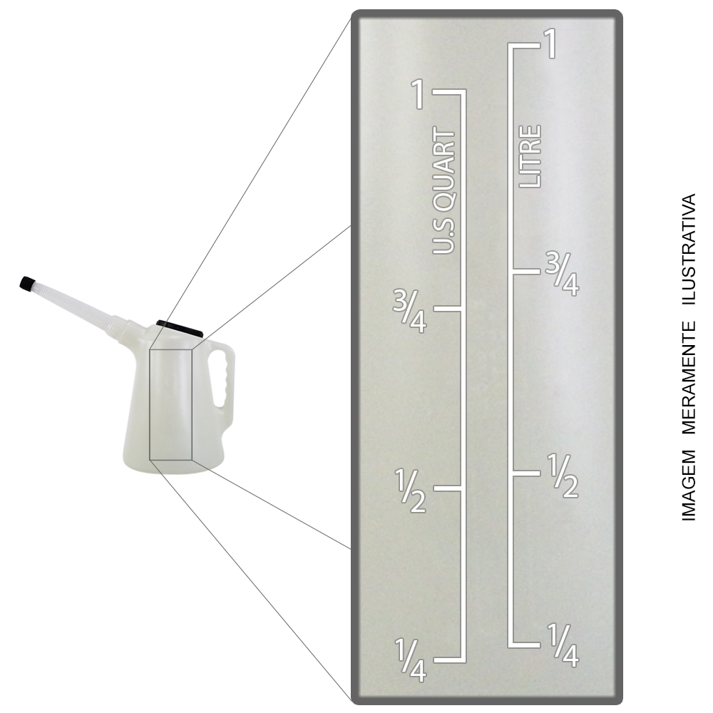 Jarra Bico Sanfonado para Diversos Fluidos Lubmix MIX-19PF1 Capacidade 1 litro - Imagem 4