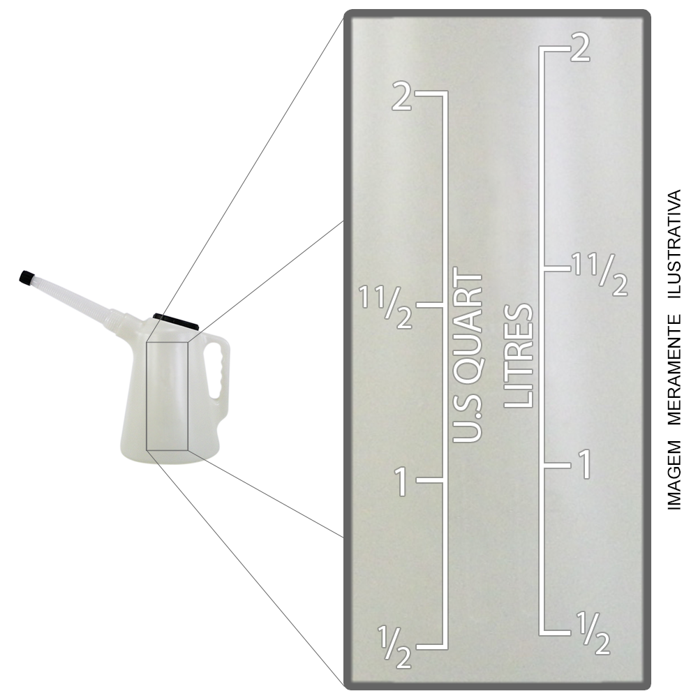 Jarra Bico Sanfonado para Diversos Fluidos Lubmix MIX-19PF2 Capacidade 2 Litros - Imagem 4