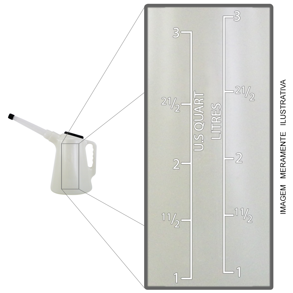Jarra Bico Sanfonado para Diversos Fluidos Lubmix MIX-19PF3 Capacidade 3 Litros - Imagem 4