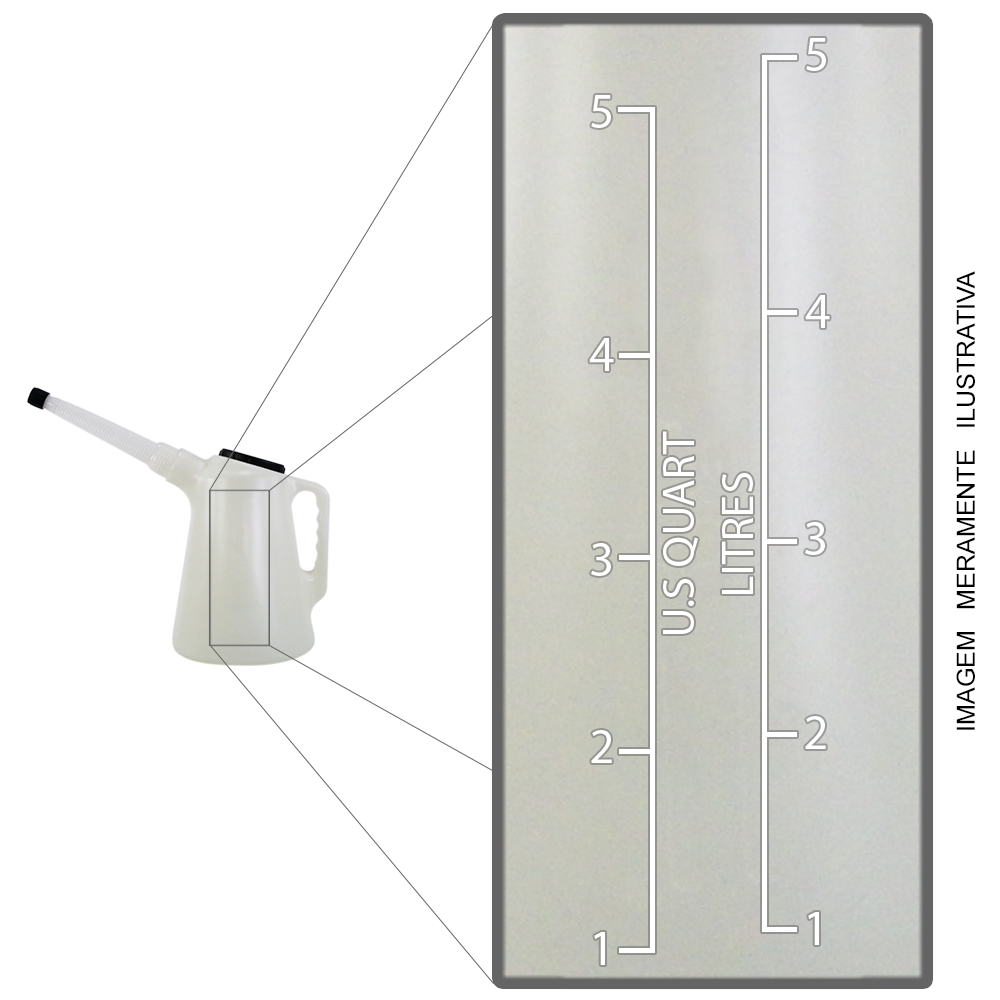Jarra Bico Sanfonado para Diversos Fluidos Lubmix MIX-19PF5 Capacidade 5 Litros - Imagem 4