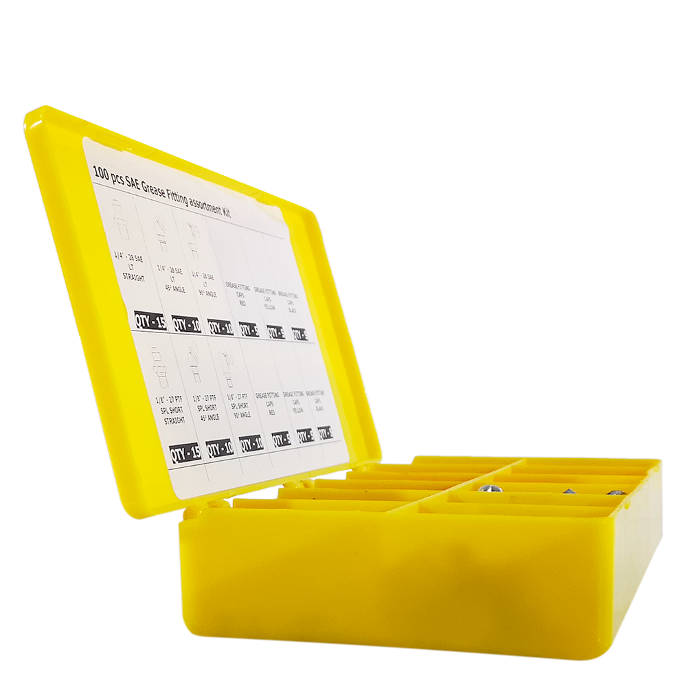 Kit Lubrificação com Mix de Pinos Graxeiros e Protetores Lubmix MIX-12100 com 100 Peças - Imagem 4