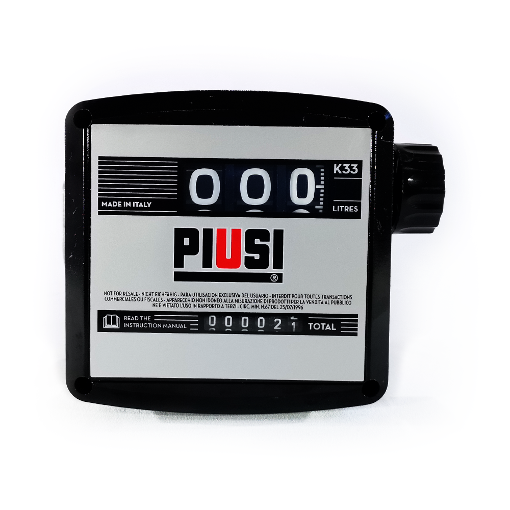 Medidor Mecânico para Diesel Piusi MIX-M63D-P 120LPM 1" BSP 3 Dígitos