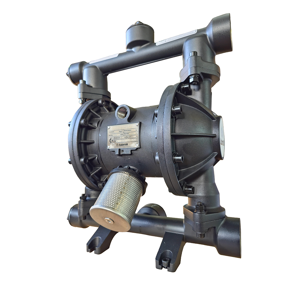 Bomba de Duplo Diafragma Pneumática 1 1/2" com Alta Vazão de 200 L/min em Alumínio MIX-44741-G