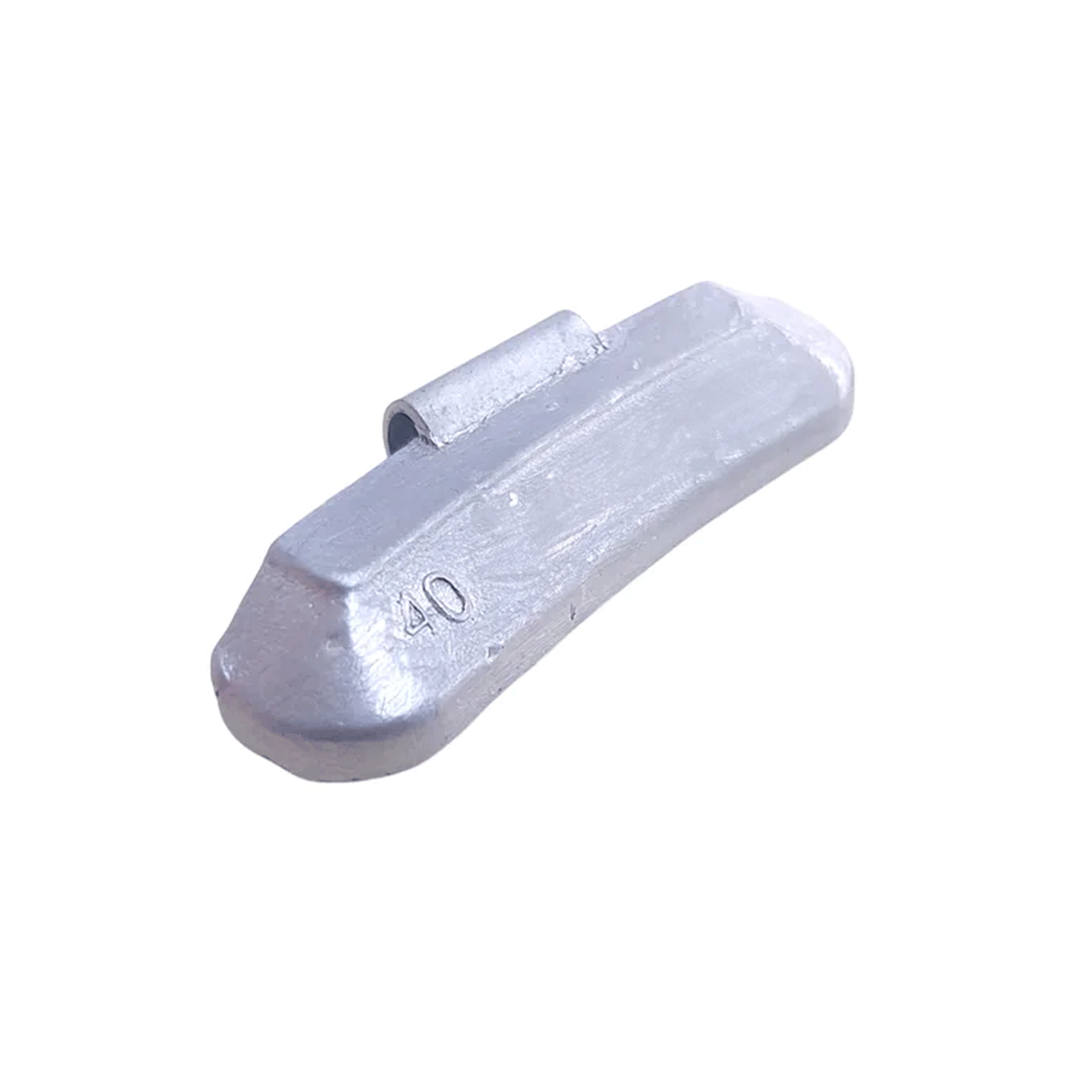 Contrapeso Garra Baixa Universal 40g de Chumbo para Rodas de Liga Leve – 1 pacote com 50 Unidades MIX-50135