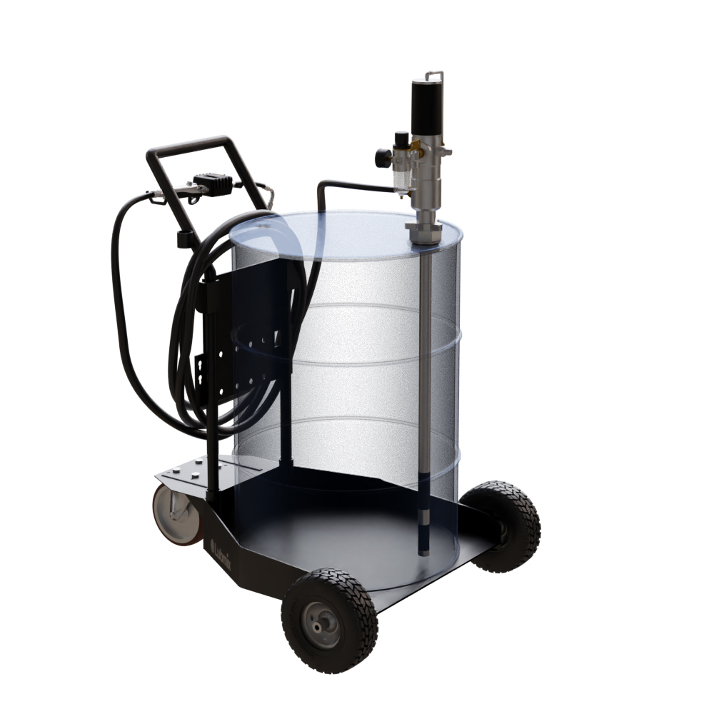 Unidade Móvel Pneumática com Medidor Digital para Óleo Lubrificante Lubmix MIX-91223 com 10 mts de Mangueira Ø 1/2 Pol 28 L/min. - Imagem 4