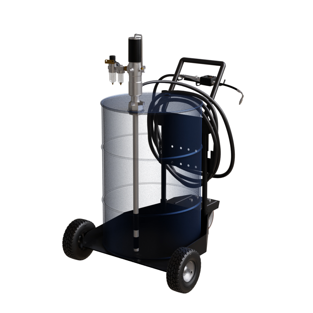Unidade Móvel Pneumática com Medidor Digital para Óleo Lubrificante Lubmix MIX-91223 com 10 mts de Mangueira Ø 1/2 Pol 28 L/min. - Imagem 2
