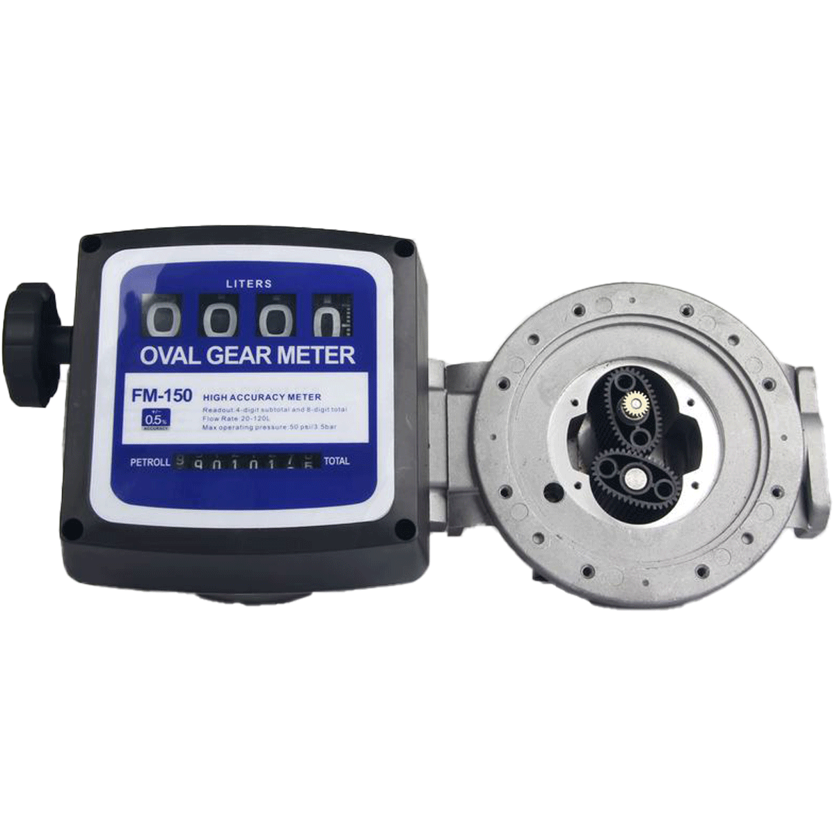 Medidor Mecânico de Engrenagem Oval Lubmix 1" com Vazão de até 120 L/min MIX-999935 - Imagem 2