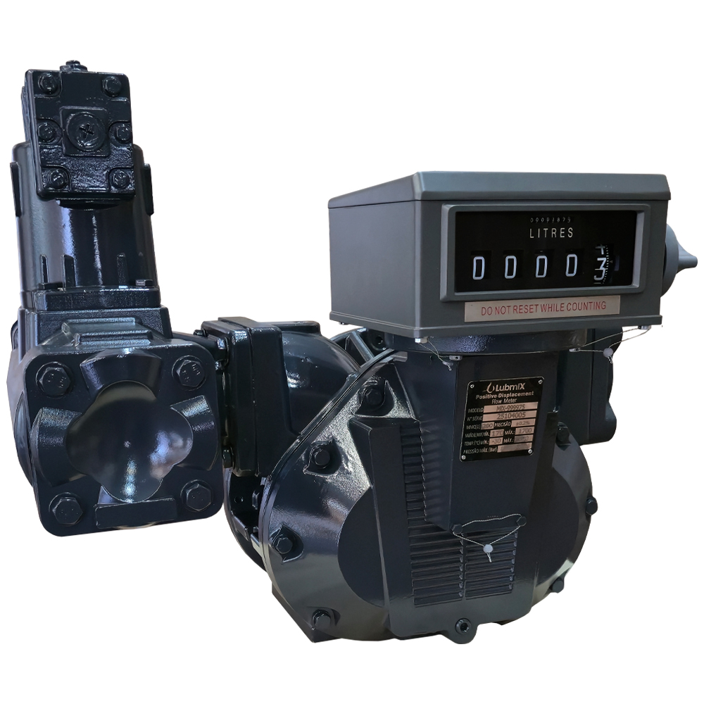 Bloco Medidor Mecânico Registrador Lubmix de 4’’ para Combustíveis e Óleo Lubrificante com Alta Vazão de até 1700 L/Min MIX-999975 - Imagem 3