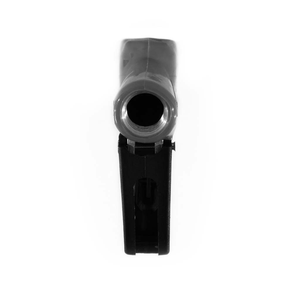 Bico Automático para Abastecimento de Combustíveis Lubmix MIX-BI12-CZ Cinza Entrada 3/4", Ponteira 1/2", Vazão 75 L/min, Acionamento por Pressão para Diesel, Gasolina e Etanol - Imagem 2