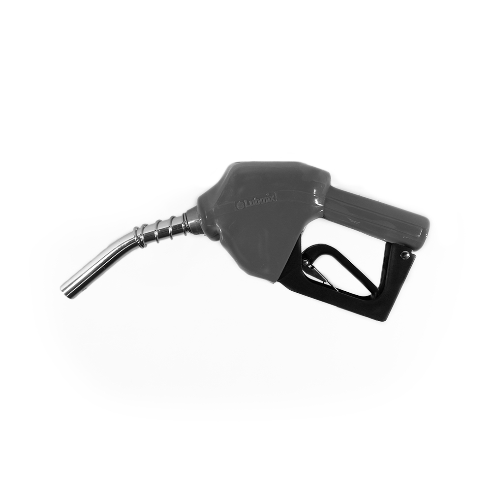 Bico Automático para Abastecimento de Combustíveis Lubmix MIX-BI12-CZ Cinza Entrada 3/4", Ponteira 1/2", Vazão 75 L/min, Acionamento por Pressão para Diesel, Gasolina e Etanol - Imagem 3