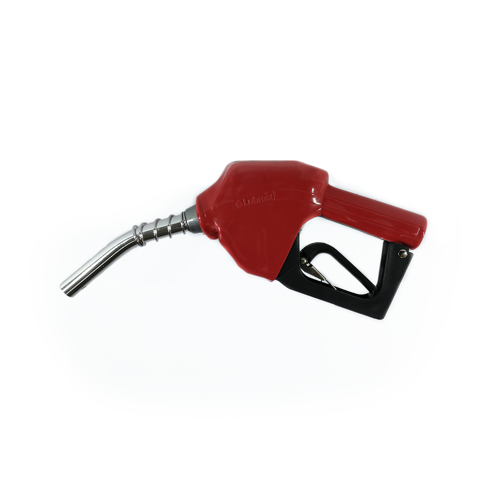 Bico Automático para Abastecimento de Combustíveis Lubmix MIX-BI12-VM Vermelho Entrada 3/4", Ponteira 1/2", Vazão 75 L/min, Acionamento por Pressão para Diesel, Gasolina e Etanol - Imagem 3