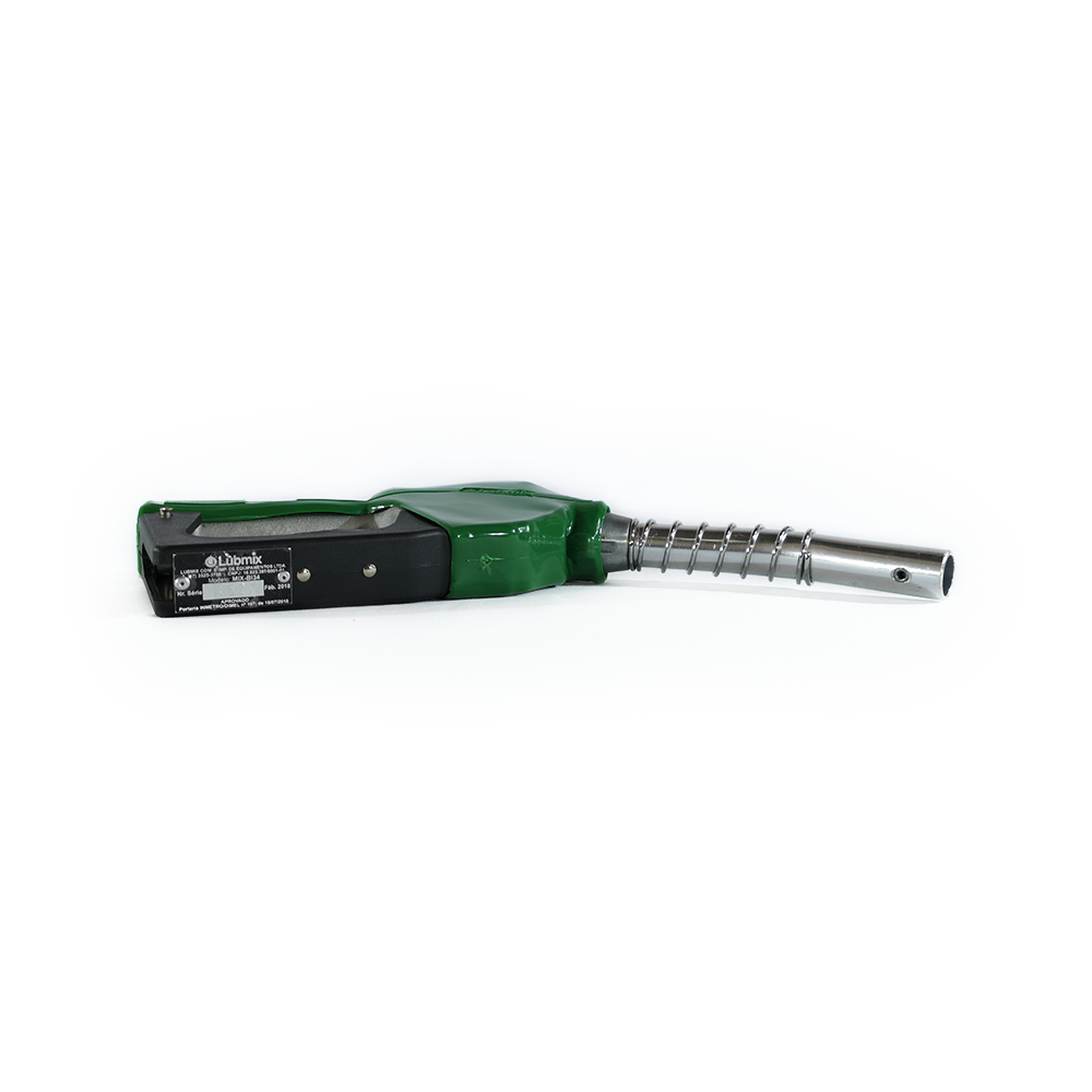 Bico Automático para Abastecimento de Combustíveis Lubmix MIX-BI34-VD Verde Entrada 3/4", Ponteira 3/4", Vazão 75 L/min, Acionamento por Pressão para Diesel, Gasolina e Etanol - Imagem 6