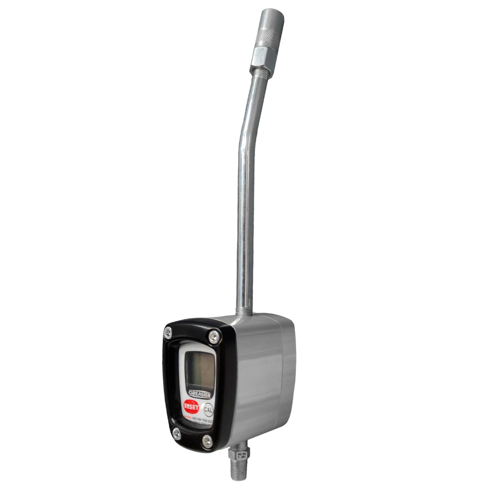 Medidor Digital para Graxa Lubmix 1/8" com Extensão, Acoplador e Vazão de 2,5 Kg/min MIX-MD214-G - Imagem 2