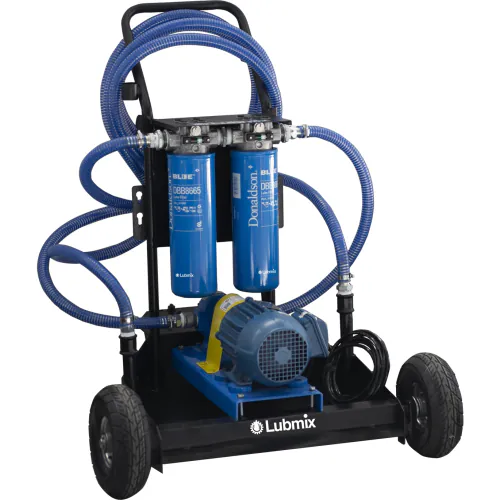 Unidade Móvel para Filtragem Elétrica de Óleo Lubrificante Lubmix MIX-UMF440, 440V, Vazão 40 L/min, Sistema Portátil com 2 Elementos Filtrantes para Óleo Lubrificante Industrial e Automotivo