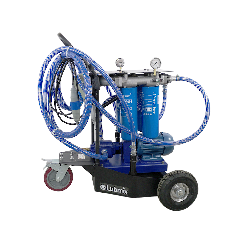 Unidade Móvel para Filtragem Elétrica de Óleo Lubrificante e Diesel Lubmix MIX-UMF4-220, 220V, Alta Vazão de 45 L/min, Sistema Quádruplo com Alta Eficiência - Imagem 3