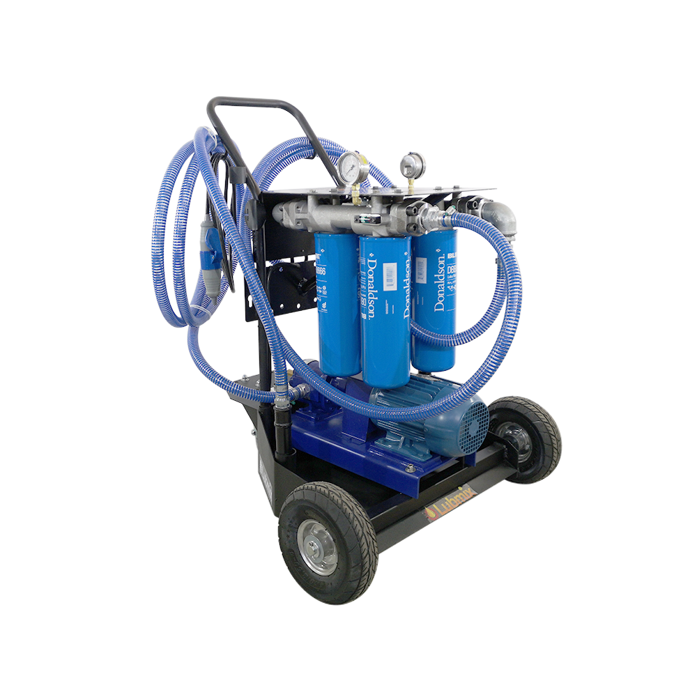 Unidade Móvel para Filtragem Elétrica de Óleo Lubrificante e Diesel Lubmix MIX-UMF4-220, 220V, Alta Vazão de 45 L/min, Sistema Quádruplo com Alta Eficiência - Imagem 7