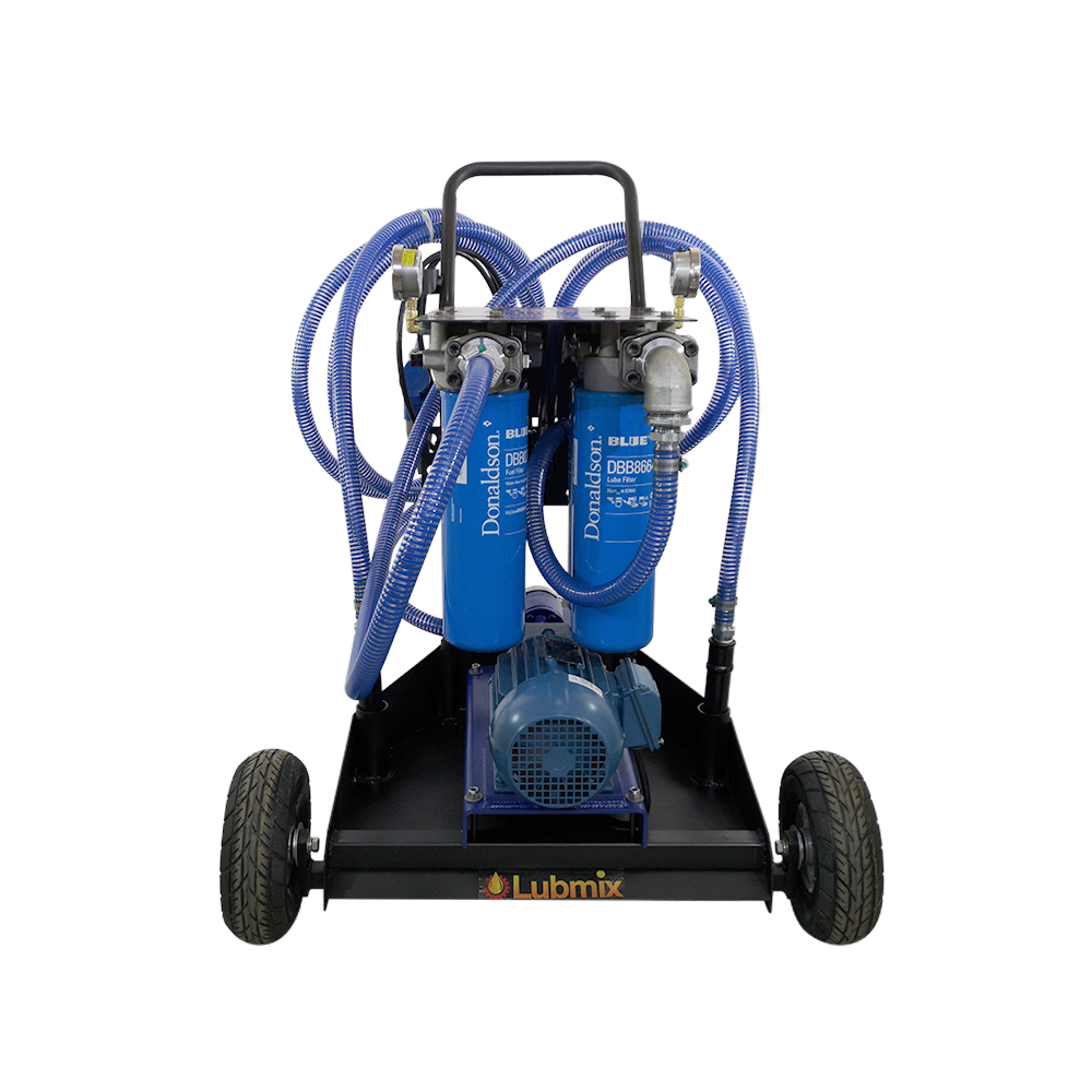 Unidade Móvel para Filtragem Elétrica de Óleo Lubrificante e Diesel Lubmix MIX-UMF4-220, 220V, Alta Vazão de 45 L/min, Sistema Quádruplo com Alta Eficiência - Imagem 2