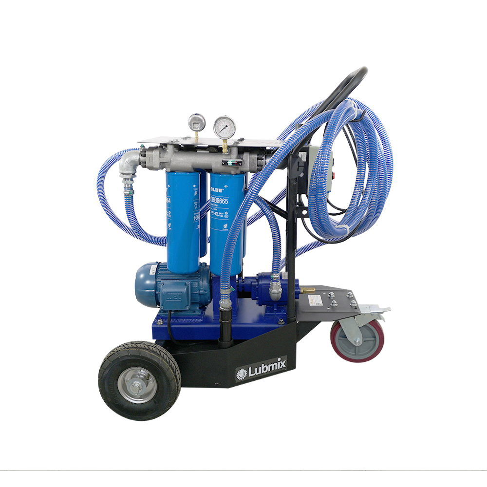 Unidade Móvel para Filtragem Elétrica de Óleo Lubrificante e Diesel Lubmix MIX-UMF4-220, 220V, Alta Vazão de 45 L/min, Sistema Quádruplo com Alta Eficiência - Imagem 6