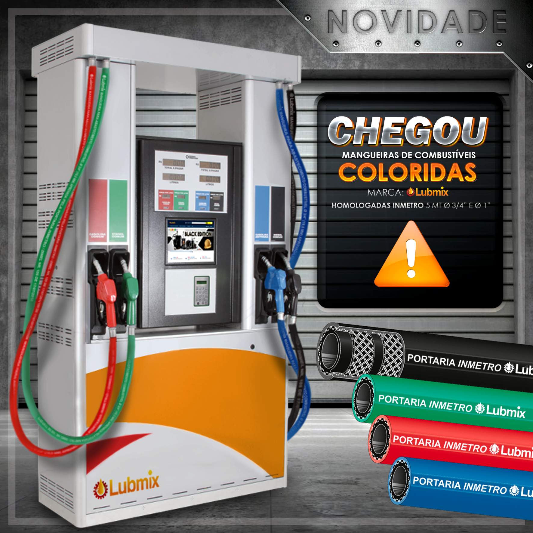 Mangueira para Abastecimento de Combustível Lubmix 3/4" x 10m com Terminais de Latão – Modelo MIX-M34LV10 - Imagem 3