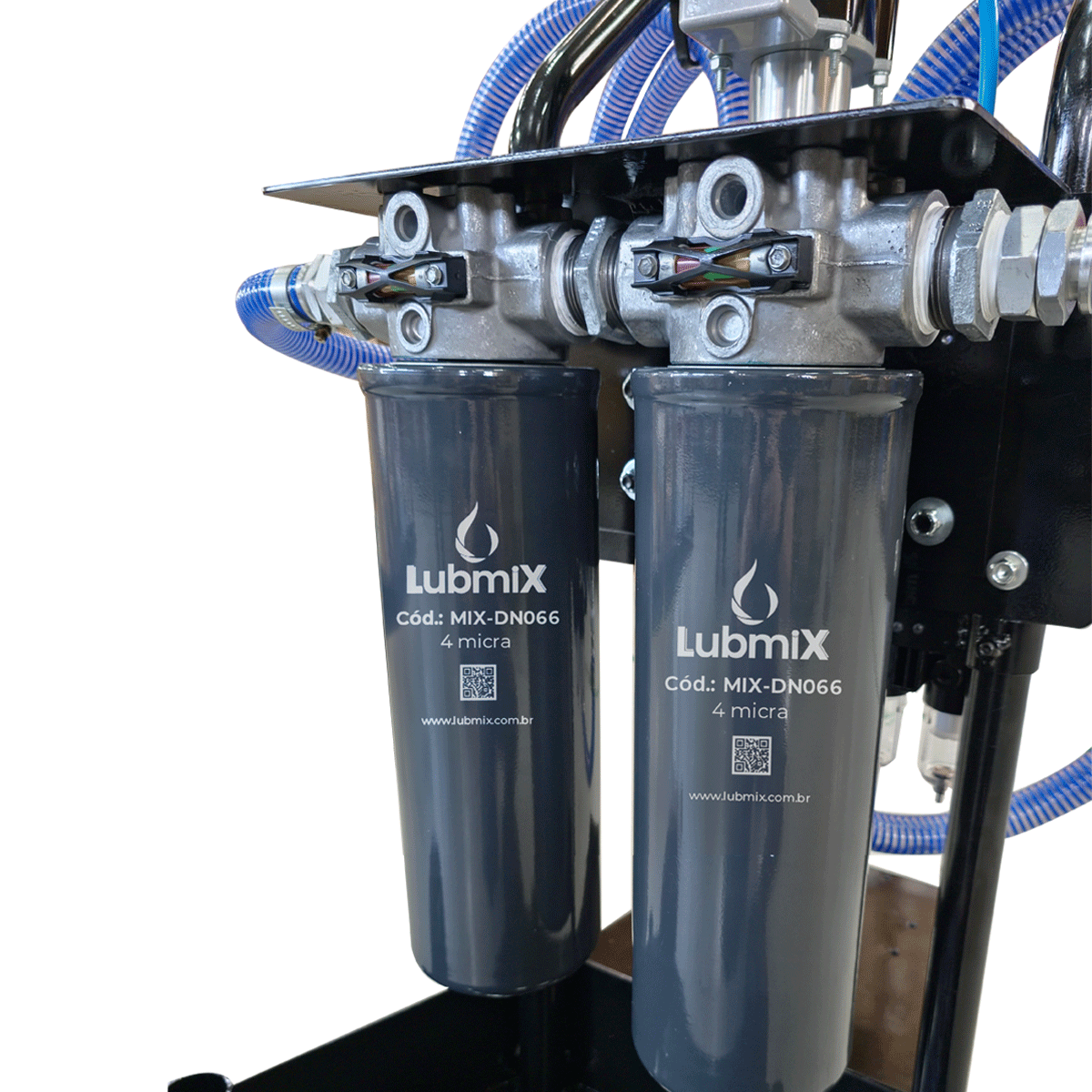 Unidade Móvel para Filtragem Pneumática de Óleo Lubrificante Lubmix MIX-UMP35, Vazão 20 L/min, Filtragem Portátil para Óleo Lubrificante Industrial e Automotivo - Imagem 7