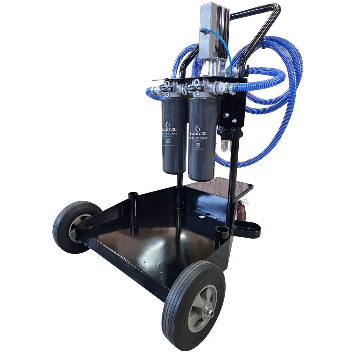 Unidade Móvel para Filtragem Pneumática de Óleo Lubrificante Lubmix MIX-UMP35, Vazão 20 L/min, Filtragem Portátil para Óleo Lubrificante Industrial e Automotivo - Imagem 4