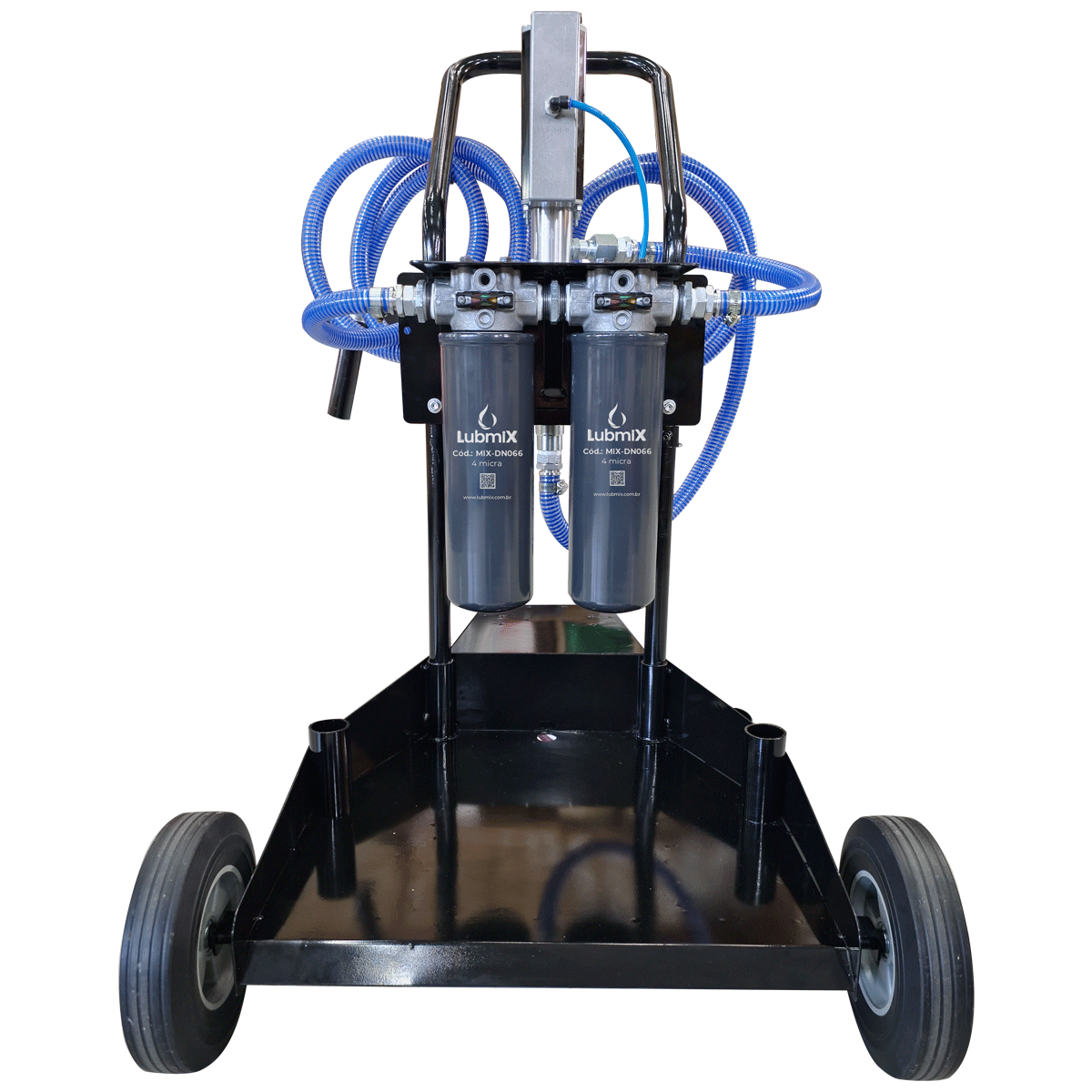 Unidade Móvel para Filtragem Pneumática de Óleo Lubrificante Lubmix MIX-UMP35, Vazão 20 L/min, Filtragem Portátil para Óleo Lubrificante Industrial e Automotivo - Imagem 5